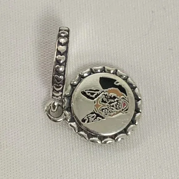 Rare Pandora German Shepherd Love GSD Dangle Charm, S925 Silver Jewelry - Picture 3 of 4